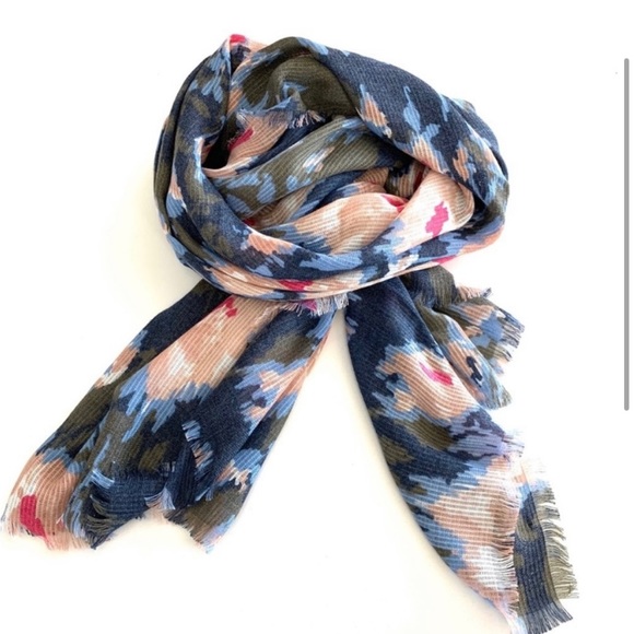 Stella & Dot Floral Ikat Scarf - Picture 2 of 5